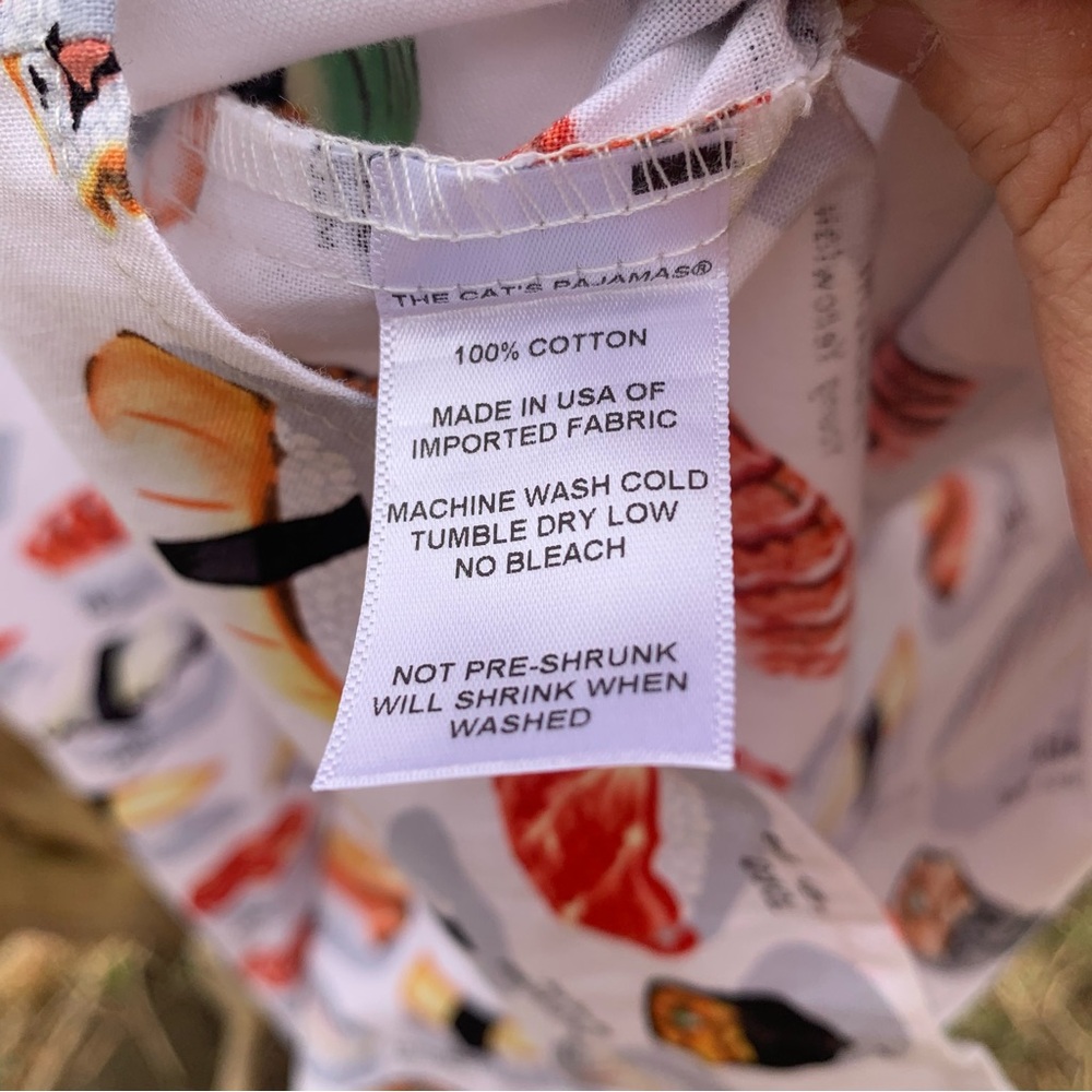 The CAT’S Pajamas Women’s Sushi Print Short Sleeve Capris Pajama Set - Picture 7 of 12